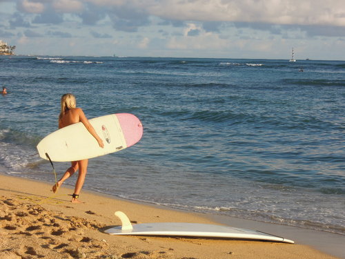 ハワイ ビーチ サーフィン Nikon COOLPIX P300
