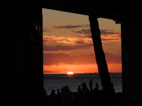 Nikon COOLPIX P310で撮影したハワイのビーチ・サンセット画像